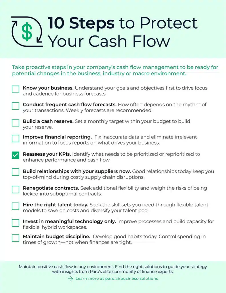 10 Steps To Improve Cash Flow Management and Master Liquidity Risk in A Challenging Market 1 checklist