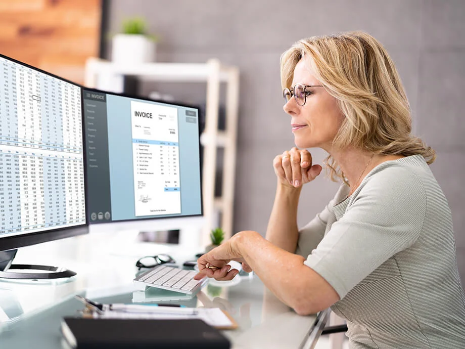 woman cfo intently focused 1