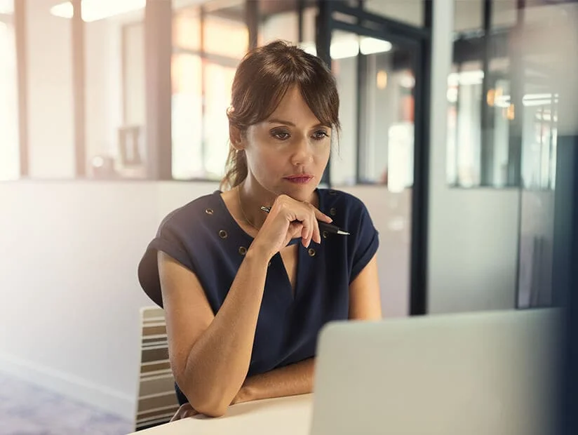 woman cfo intently focused 1