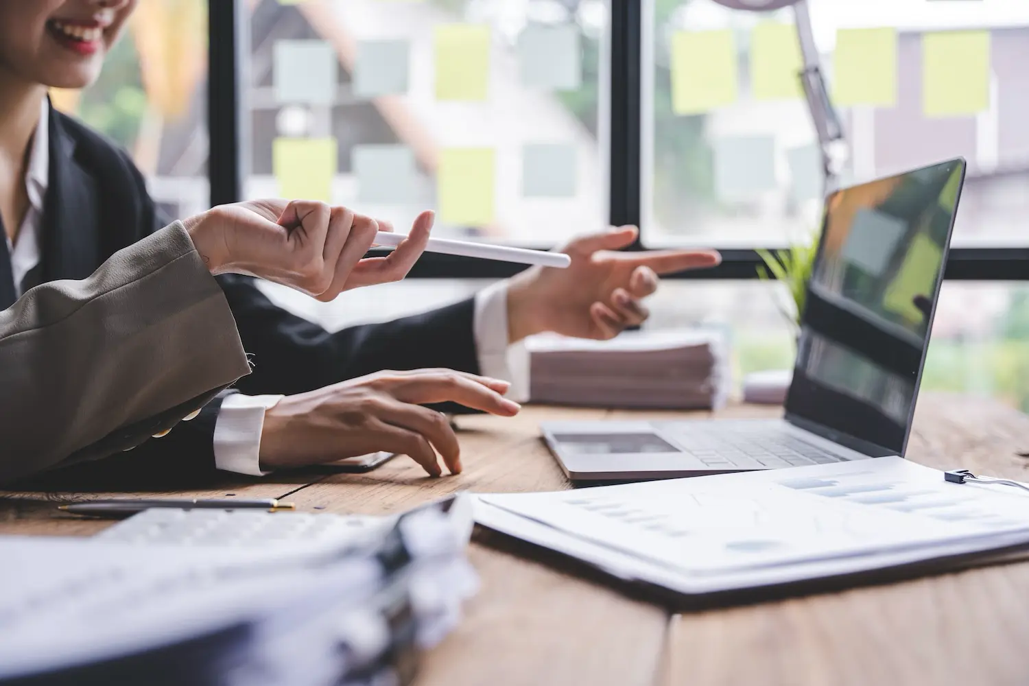 A finance team reviews their audited financials